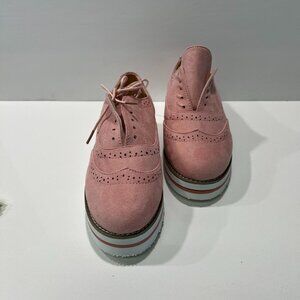 Pink Suede Chic Women's Sneakers (NEW)